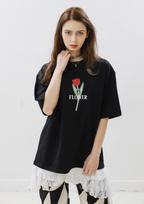 Cotton Rivers Club Tulip Artwork T-Shirt (2 Colors) White/Slim Fit