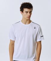 Spyder Men'S Running Airhole Short Sleeve T-Shirt Spjfcnrs231Mwht White/095
