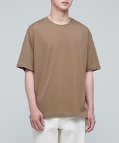Musinsa Standard Supima Relaxed Crew Neck T-Shirt [Brown] Brown/Xl