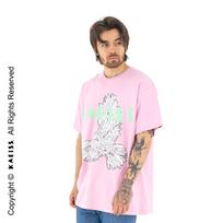 Kias Raven Art M2 Pink T-Shirt Os