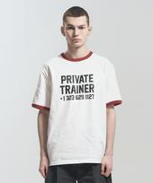 Pose Number Eight P.T Ringer Tee (White/Burgundy) 2