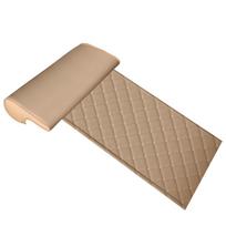 Universal Car Seat Extender Cushion Sweatproof Auto Front Chair Mat  Car Interior Accessories Beige-Rhomboid Style