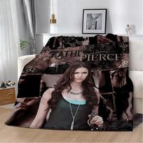 Damon Salvatore The Vampire Diaries Printed Picnic Blankets Warm Blanket Soft Comfortable Blanket Home Custom blankets Size: 75*100cm, Weight: 230 GSM
