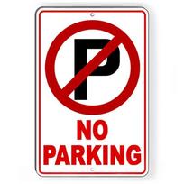 Private Driveway No Parking Anytime  Towing Enforced Metal Alert Sign 20X30CM