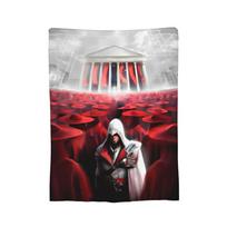 A-Assassins C-Creeds Blankets Velvet Spring/Autumn Multi-function Warm Throw Blanket for Bed Travel Bedspreads Size: 75*100cm, Weight: 230 GSM