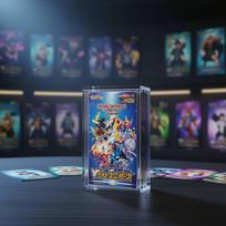High Quality XC Brand for TCG Pokemon Acrylic Booster Box Custom Clear Modern Case for Trading Card Game Display Stand Acrylic&Japanese Booster Box gryna