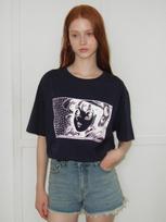 Heatherment Heather Sequence T-Shirt (Navy - White) Navy - White/Os
