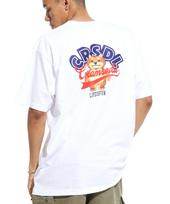 Cream Soda Lab Stack Up Parku Short Sleeve T-Shirt White Blue Xl