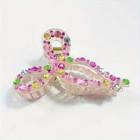 Rhinestone Bow Grab Clip Hair Grab Female 2024 New High-end Hairpin Elegant Light Luxury Back of the Head