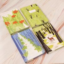 Forest Walk Fairy Tale Color Page Hand Ledger Exquisite Bronzing Hardcover Journal Notebook Hardcover Exquisite Gift
