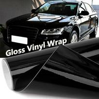 Blizgi juoda plėvelė Lipni automobilio lipdukas Kėbulo apdaila Ryškios spalvą keičiančios plėvelės Motociklai Automobilių vinilinė plėvelė Lipdukai Oda 150X10cm