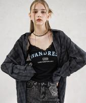 Urban Dress Vintage Lace Sleeveless Black Blue/S(Free)