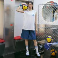 Rap [Kovo] 25~26 Korean Air Sleeveless T-Shirt Ar7Gt708 Sky Blue/Ff