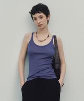 Nive Soft Stretch Tencel U-Neck Sleeveless (Cobalt Blue) Free