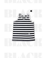 Seiseisei Striped Sleeveless Black Black/Os