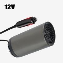 Du viename nešiojamas automobilio šildytuvas ir atitirpinimas, jungiamas prie cigarečių degiklio 12V24V 150W priekinio stiklo 12V juoda