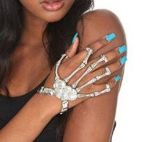 Metal Skeleton Skull Bracelet Ghost Claw Mittens Halloween Ornaments