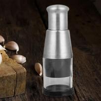 Pressed Garlic Chopper Hand Copper for Vegetables Kitchen Gadgets Push Type Quickly Chopping Manual gray