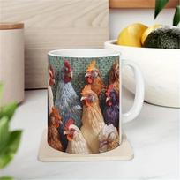 3D Keraminis Puodelis Gaidžio Puodelis Namų Biuro Puodelis Dovana Draugams Linksmas Puodelis Stalo Dekoracija Gimtadienio Dovana Valentino Dienos Dovana 301-400ml gray