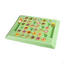Chess Board Game for Two Players, Educational Flip Matching Activity animal