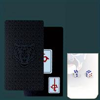 3Pcs a box of waterproof card mahjong cards, matte thickened plastic playing cards, travel portable household mini paper mahjong cards juoda