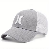 Double crescent embroidered baseball net hat truck driver dad hat men's and women's fashionable decoration summer Adjustable