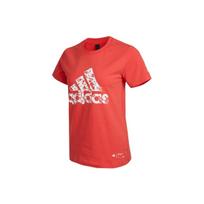 Adidas China Tee With Panda Print Logo Fashion Breathable Training Comfortable Casual Sports Loose Short Sleeve T-Shirt Women Tops Red H58192 M