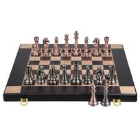 Aukštos klasės metalinės šachmatų figūros, medinė šachmatų lenta, 38 cm / 15 colių, didelė sulankstoma klasikinio žaidimo kolekcija šachmatų entuziastams