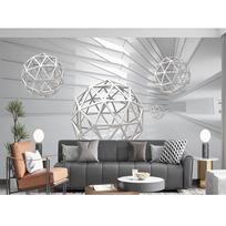 Dideli 3D kosmoso tapetai Abstrakti kosmoso sfera 3D fonas Sienų tapetas Miegamojo kambario dekoras Namų tapetai 200 cm(W) x 140 cm(H)