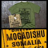 Combat t-shirt military Battle of Mogadishu Infantryman Machine Gunner warrior XL