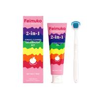 Oralhoe Tongue Clean 2-in-1 Kit for Daily Oral Hygiene with Fresh Odor Elimination
