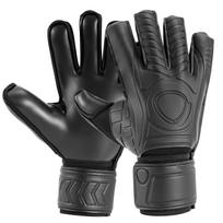 Finger Save Vartininko pirštinės Futbolas Aukštos kokybės Latekso Apsauga Vaikams Futbolas Tvirtas Sukibimas Pirštų Vartininko Pirštinės Size 5 black