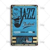 MISES JAZZ Metal Poster Vintage Metal Tin Sign Decorative Plate Metal Sign Music Metal Plaque Home Bar Studio Industrial Decor 20x30cm