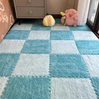 JINGRUIXIANG Interlocking Plush Bedside Mat