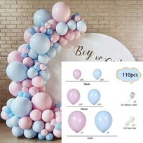 110pcs Macaron Pink Balloon Garland Baby Shower Ballon Arch Gender Reveal Wedding Birthday Party Anniversary Love Day BA044 Set13