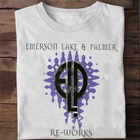 Elp Emerson Lake and Palmer Re- Works Short Sleeve White  Tee OM270 Unisex T-Shirt S