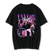 Kanye English graphic 100% pure cotton T-shirt for men, retro hip-hop rap style short-sleeved T-shirt top S juoda