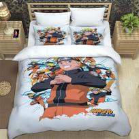 Naruto Pattern Quilt Cover With Pillowcases 3D Digital Printed Bedding Set Twin Full Queen King Children'S Gift EU Single(135*200cm)3pcs