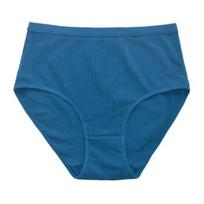 Moteriškos apatinės kelnaitės su aukštu juosmeniu Tummy Control plius dydžio megztos vienspalvės kelnaitės, labai elastingos medvilninės kelnaitės, dengiančios užpakalį. S mėlyna