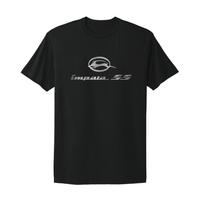 Impala SS Retro Muscle Car Logotipas Unisex Juodi Marškinėliai Dydis S-3XL Unisex Marškinėliai L