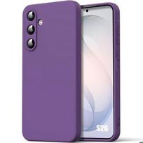 Silicone Case - BOOLING - for Samsung Galaxy S26 - Soft Anti-Scratch Protection - Dark Purple violetinė