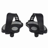 1 Pair with Adjustable Straps Exercise Bike Pedals Replacement Bike Pedals  Indoor Bike Upgrade 9/16" short axle