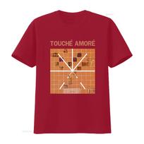 Mens Touche Amore Stage Four Floral Patterned T Shirt Small Red vintage Washed Breathable Top For Everyday Wear Slightly S