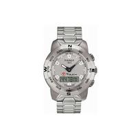 Tissot Quartz Mens Watch Silver Dial Stainless Steel Case Stainless Steel Bracelet Men watches T33.1.588.71 Regular Watch Box,Silver