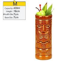 Ceramic Tiki Mug Creative Porcelain Beer Wine Mug Cup Bar Tool ,Exotic Cocktail Glasses, Tiki Bar 380-920ml