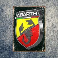 HD Metal Tin Sign Vintage Abarth Servizio Retro Car Logo Wall Decor for Garage Man Cave Auto Shop Decoration 20x30cm（7.8x11.8inch）