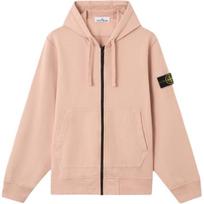 Stone Island Ss26 Organic Cotton Fleece Regular-Fit Zip-Up Hooded Sweatshirt Men sweatshirt L1S156100061S0051-V008E 3XL