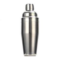 6Pcs/Set Stainless Steel Cocktail Shake Dishwasher Safe with Stirring Spoon Drink Mixer Bar Set Leak-Proof Measuring Jigger sidabras