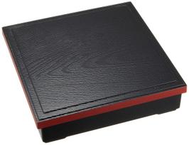 Masakazu Shokado Bento Shokado DX with black rim with red 72860 Box, 7.5, divider, trim. Size Approx. W22.5 D22.5 H6cm.