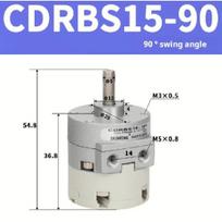 Vane type rotary swing cylinder CDRBS15/20/30/40-90 degrees 180 degrees with magnetic rotating cylinder CDRBS20-90S